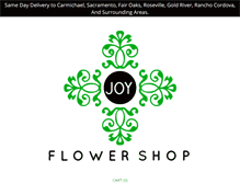 Tablet Screenshot of myjoyflowershop.com